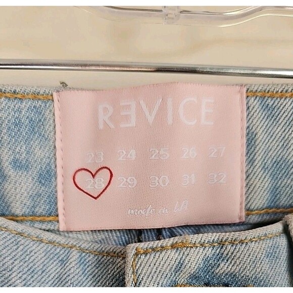Revice Jeans Womens 28 Blue Black Ex Boyfriend Two Tone Denim Adult - Picture 4 of 8